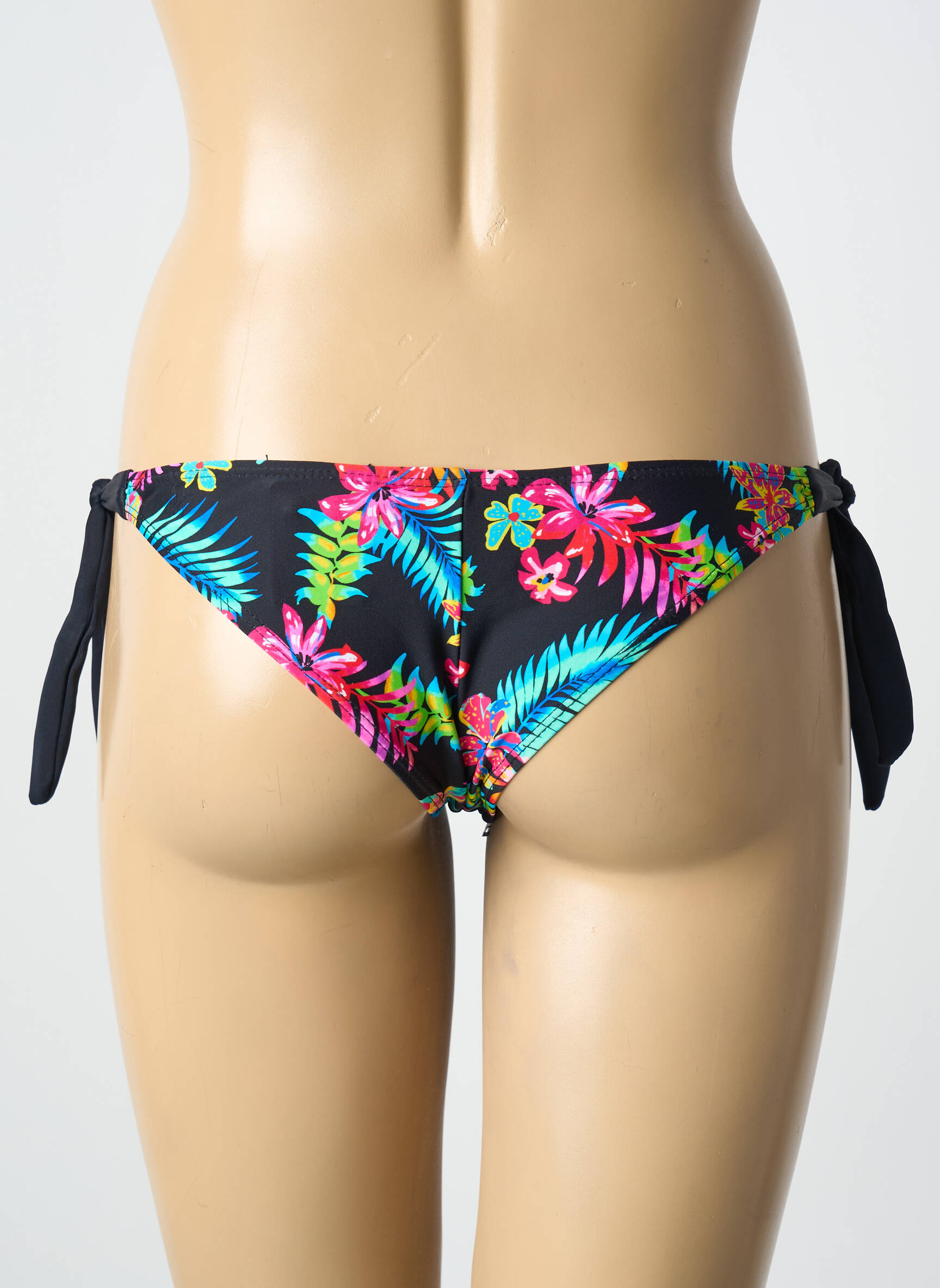 Maudymosi kelnaitės satino audinys bikini juodas SUN PROJECT moteris