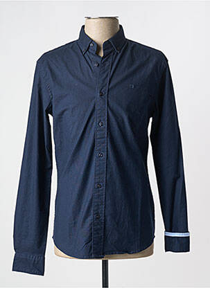 Ilgomis rankovėmis marškinys centrinė iškirptė mėlyna SCOTCH & SODA vyras