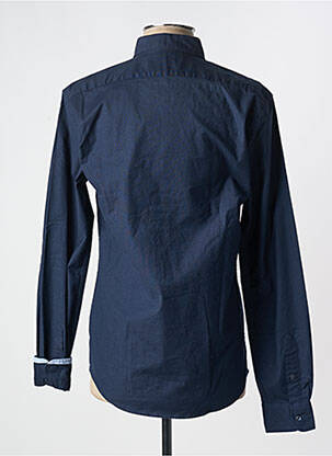 Ilgomis rankovėmis marškinys centrinė iškirptė mėlyna SCOTCH & SODA vyras