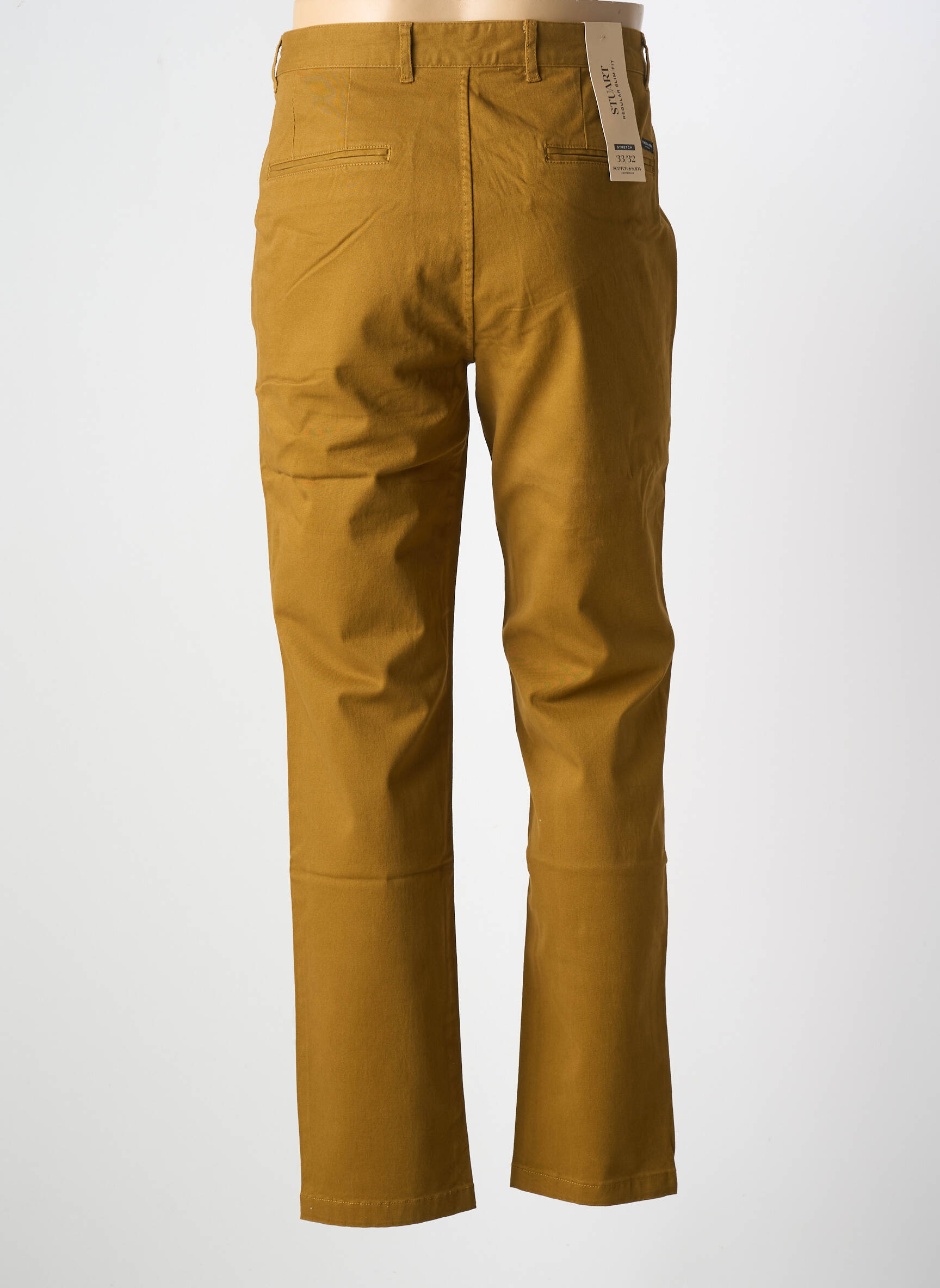 Chino kelnė uždarymas su užtrauktuku po mygtuku uždengimu rudas SCOTCH & SODA moteris