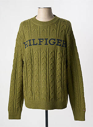 Megztinis apvalus kaklas ilgos rankovės žalias TOMMY HILFIGER vyras