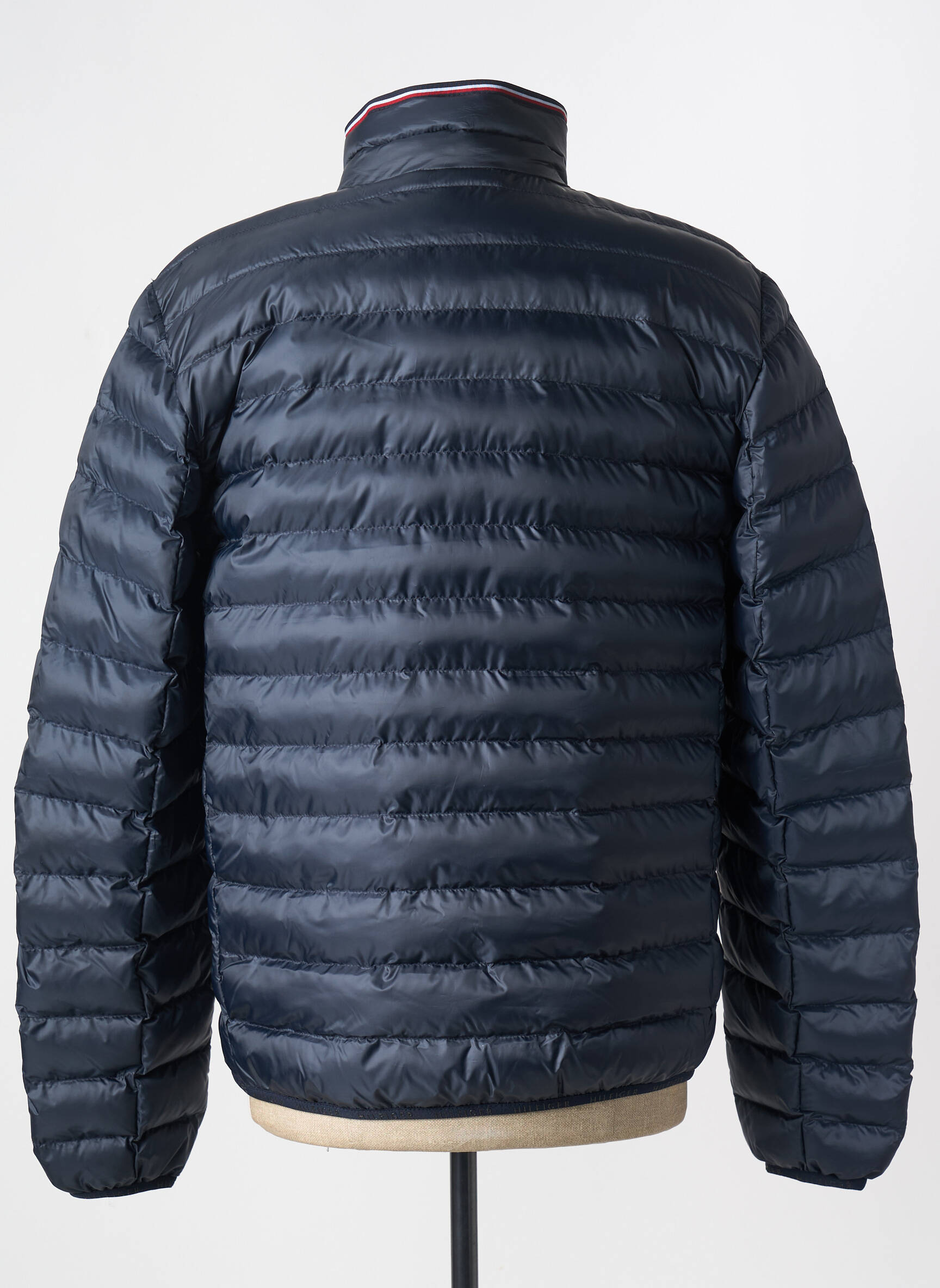 Pūkinė striukė ilgos rankovės be gobtuvų mėlyna TOMMY HILFIGER vyras