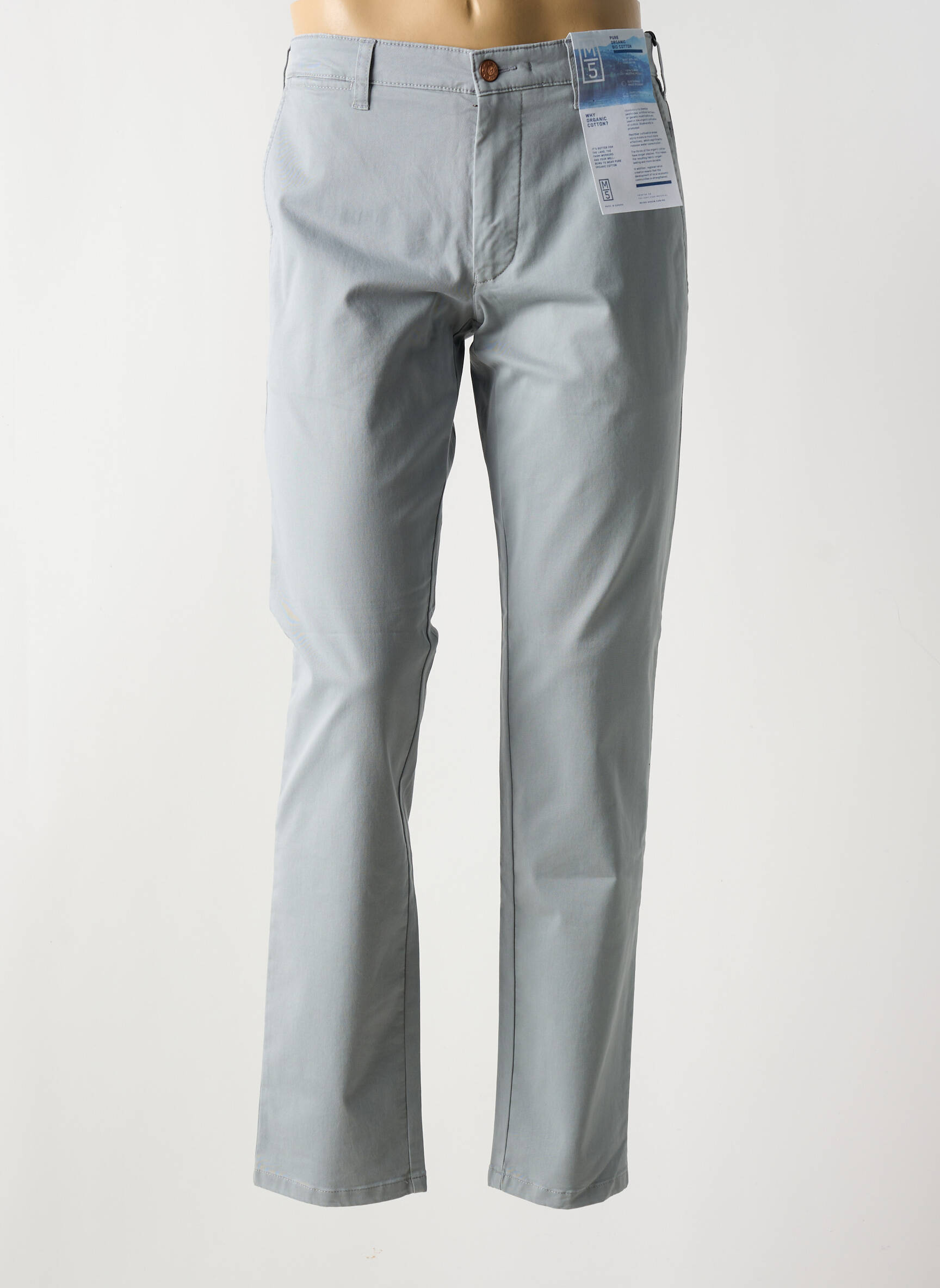 Chino kelnė tamprumas normala dydis pilka M5 BY MEYER vyras