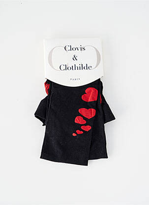 Kojinės fantazijos raštas juodas CLOVIS & CLOTHILDE moteris