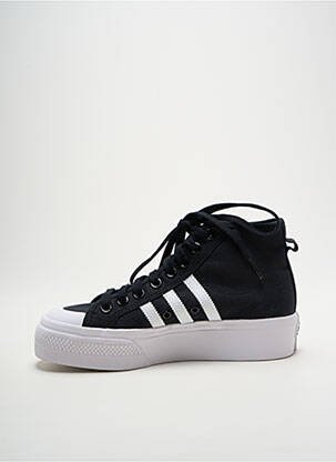 Bėgimo bateliai platforma plokščias kulnas iki 3 cm juodas ADIDAS moteris