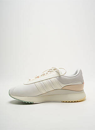 Bėgimo bateliai apvalus mygtukas plokščias kulnas iki 3 cm baltas ADIDAS moteris