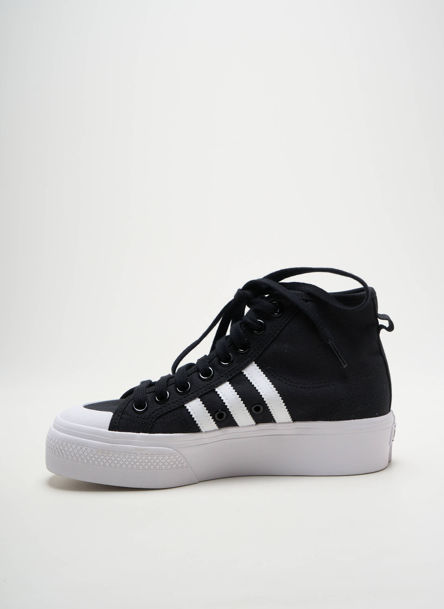 Bėgimo bateliai platforma plokščias kulnas iki 3 cm juodas ADIDAS moteris