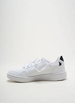 Bėgimo bateliai apvalus mygtukas plokščias kulnas iki 3 cm baltas ADIDAS moteris