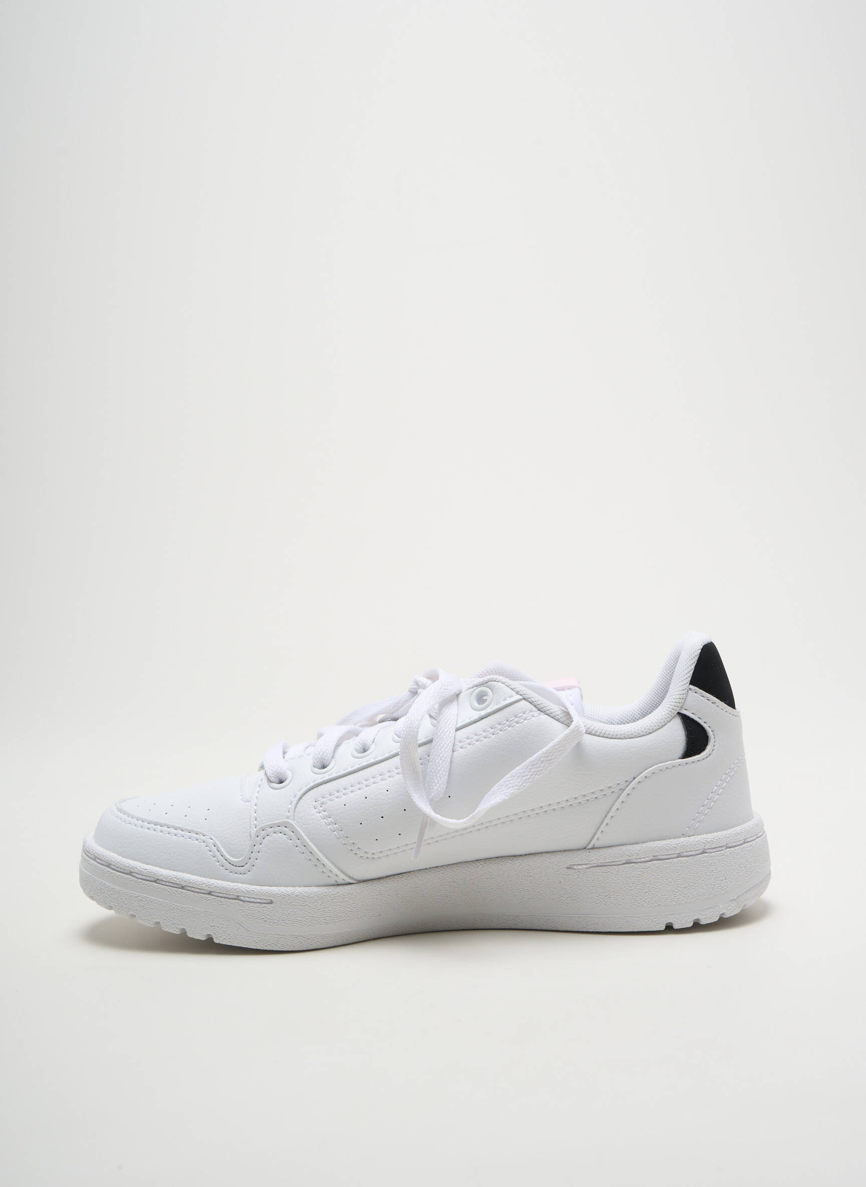 Bėgimo bateliai apvalus mygtukas plokščias kulnas iki 3 cm baltas ADIDAS moteris