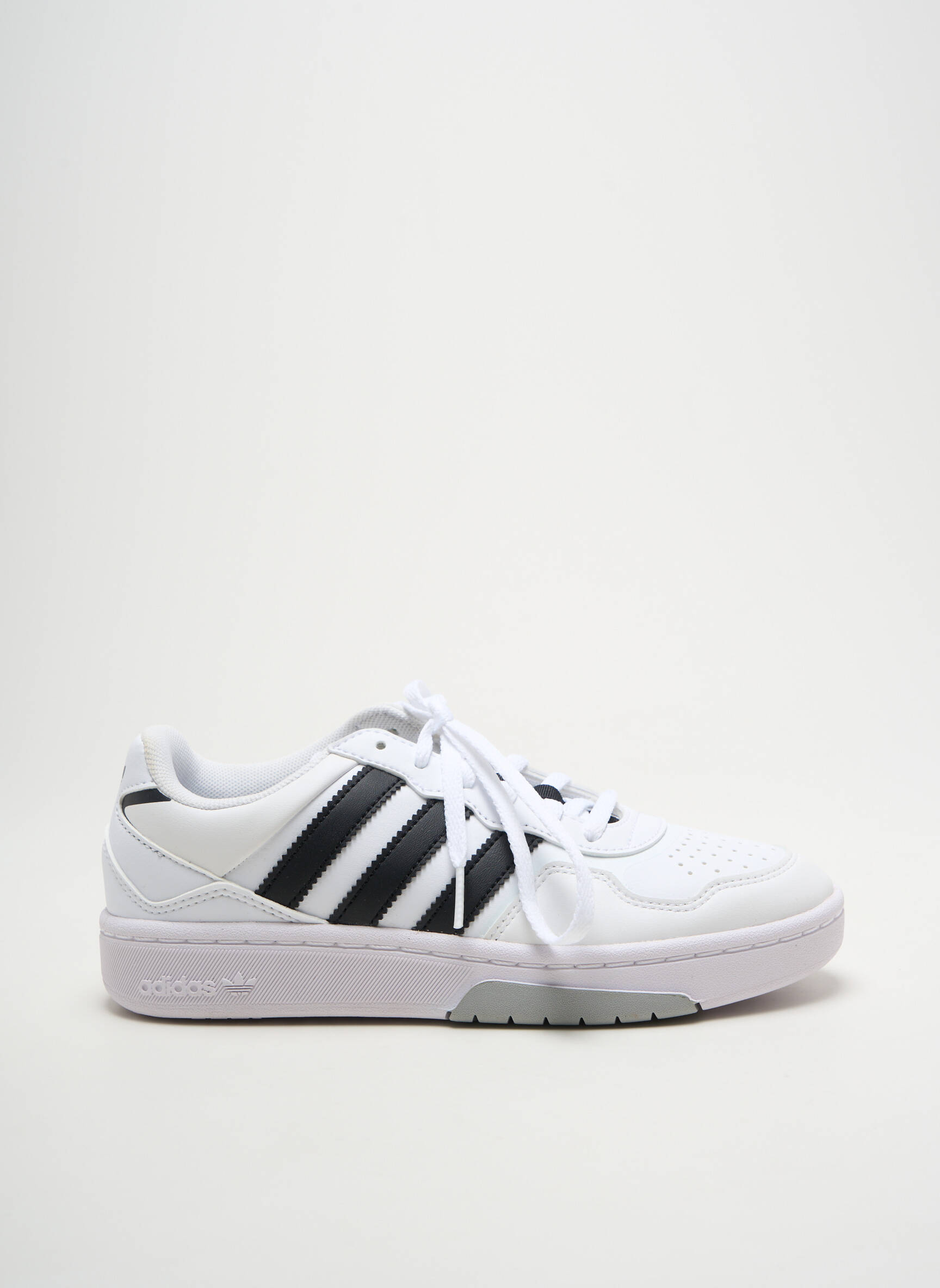 Bėgimo bateliai apvalus mygtukas apvalus mygtukas baltas ADIDAS vaikas