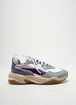 Bėgimo bateliai kompensuotas kulnas plokščias kulnas iki 3 cm violetinis PUMA moteris