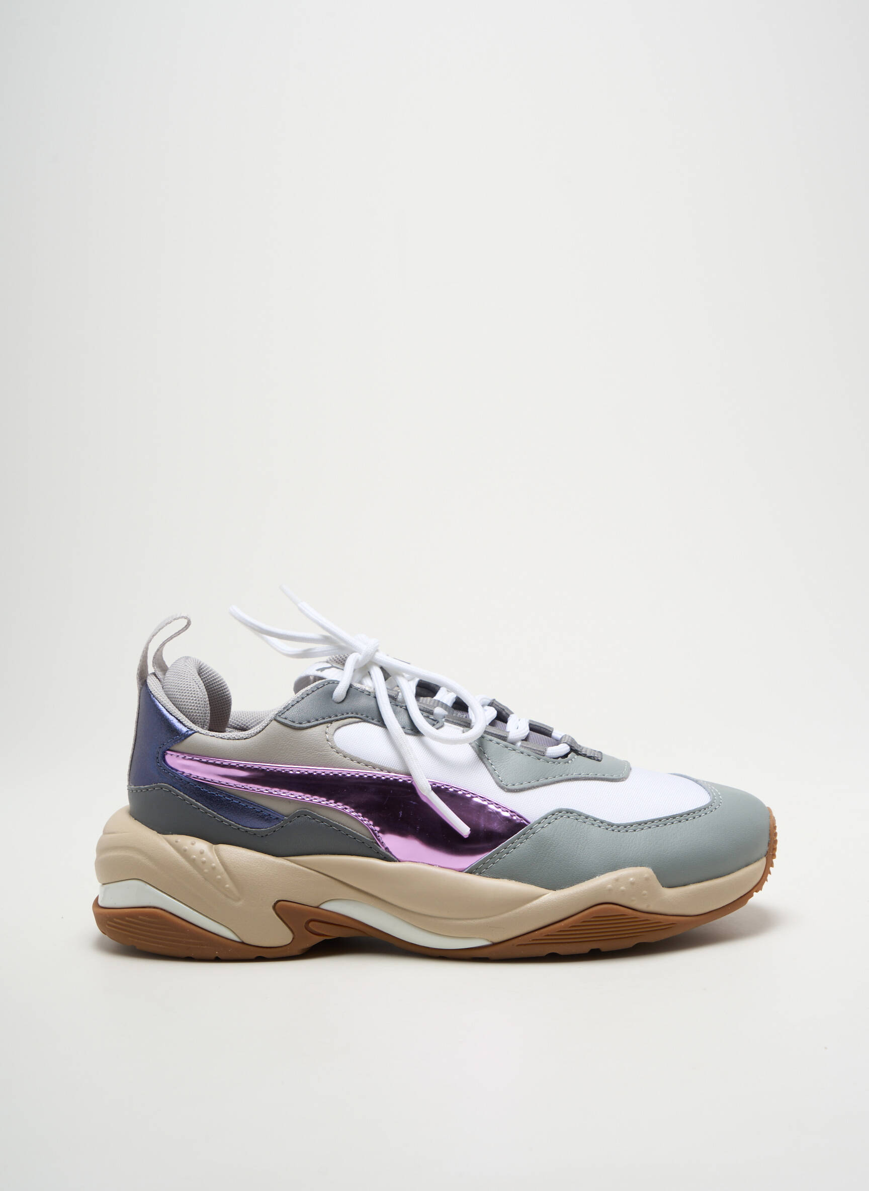 Bėgimo bateliai kompensuotas kulnas plokščias kulnas iki 3 cm violetinis PUMA moteris