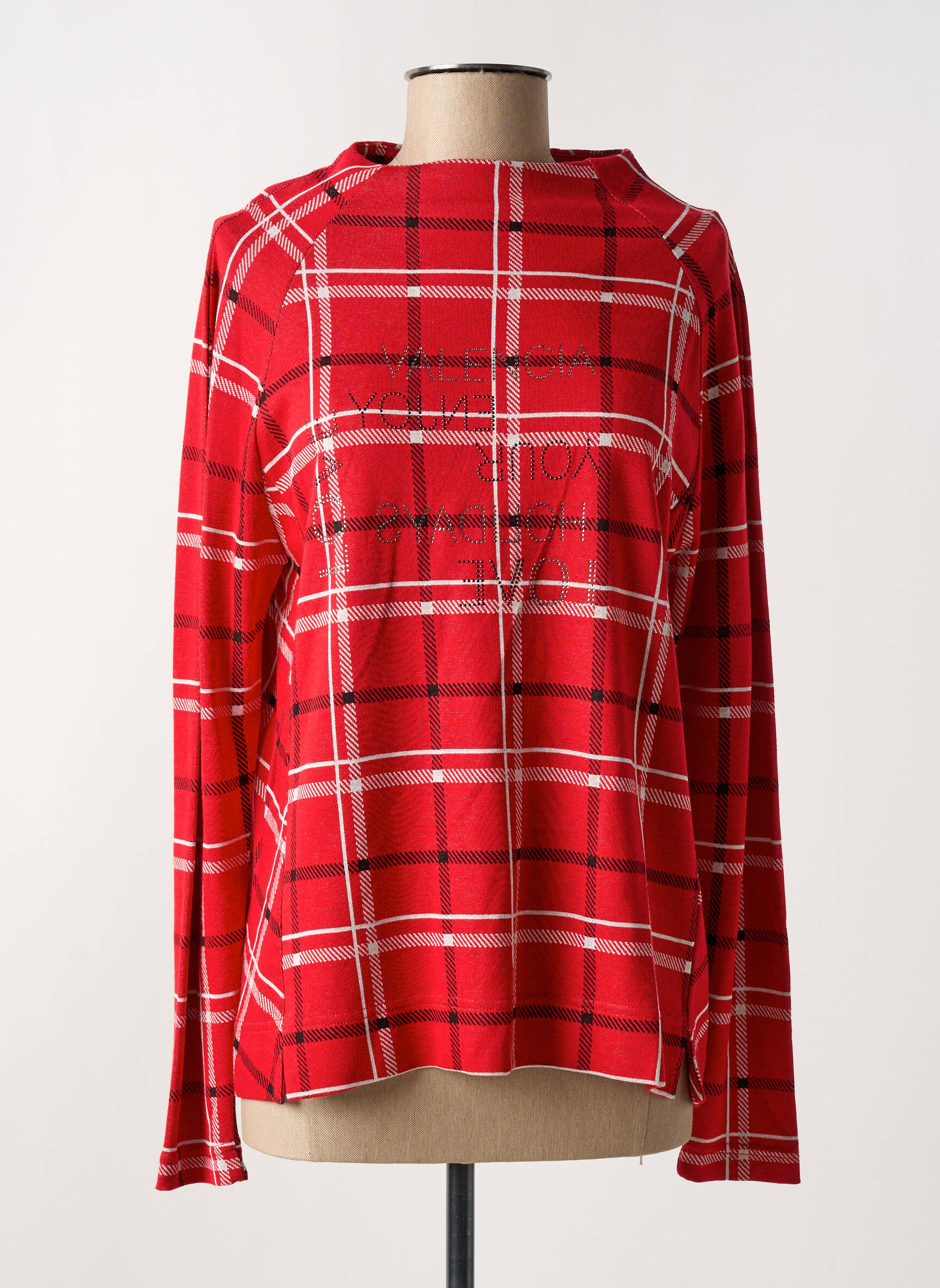 T-marškinys ilgos rankovės ilgos rankovės raudona HAJO moteris