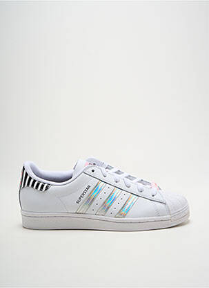 Bėgimo bateliai satino audinys plokščias kulnas iki 3 cm baltas ADIDAS moteris