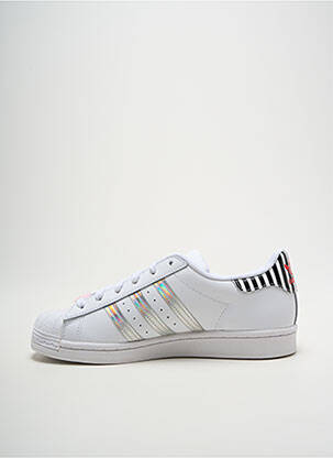 Bėgimo bateliai satino audinys plokščias kulnas iki 3 cm baltas ADIDAS moteris