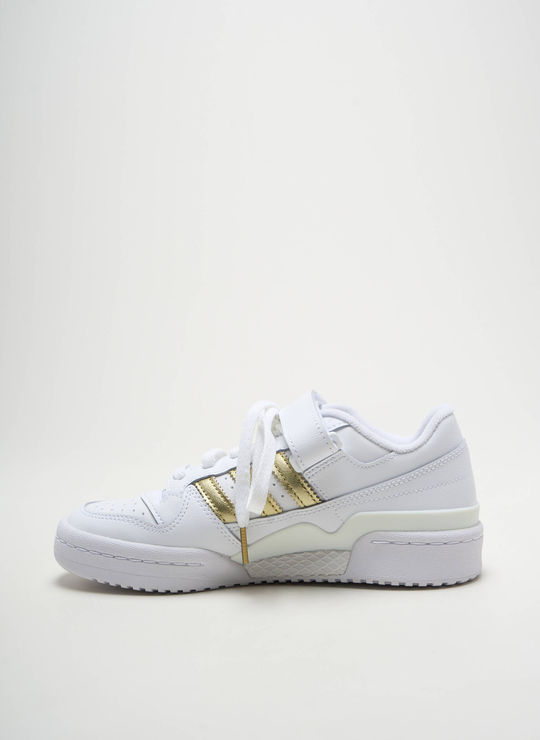 Bėgimo bateliai satino audinys plokščias kulnas iki 3 cm baltas ADIDAS moteris