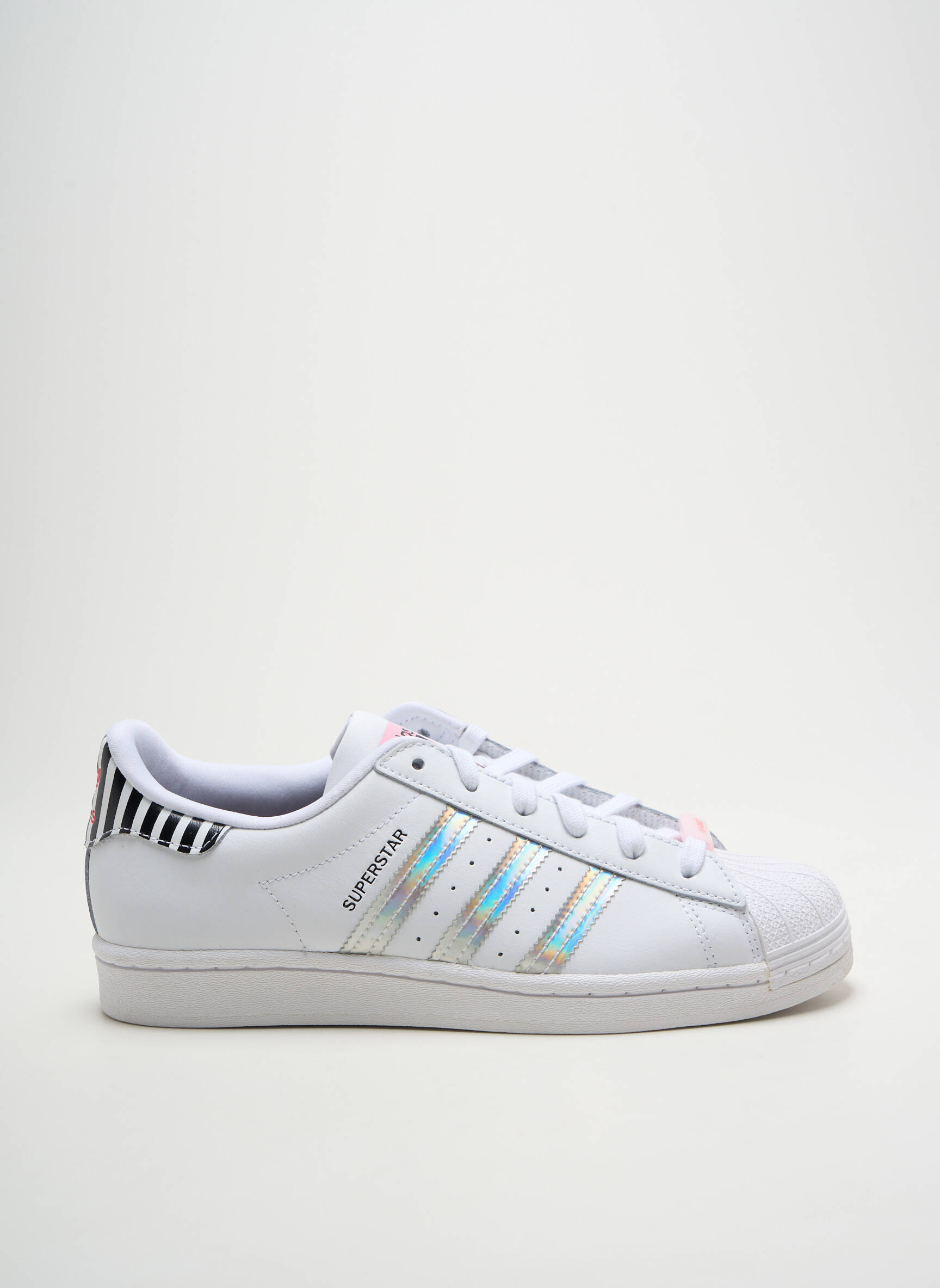 Bėgimo bateliai satino audinys plokščias kulnas iki 3 cm baltas ADIDAS moteris