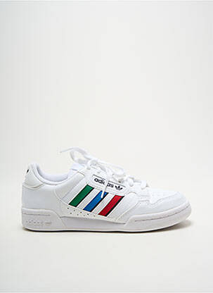 Bėgimo bateliai apvalus mygtukas apvalus mygtukas baltas ADIDAS vaikas