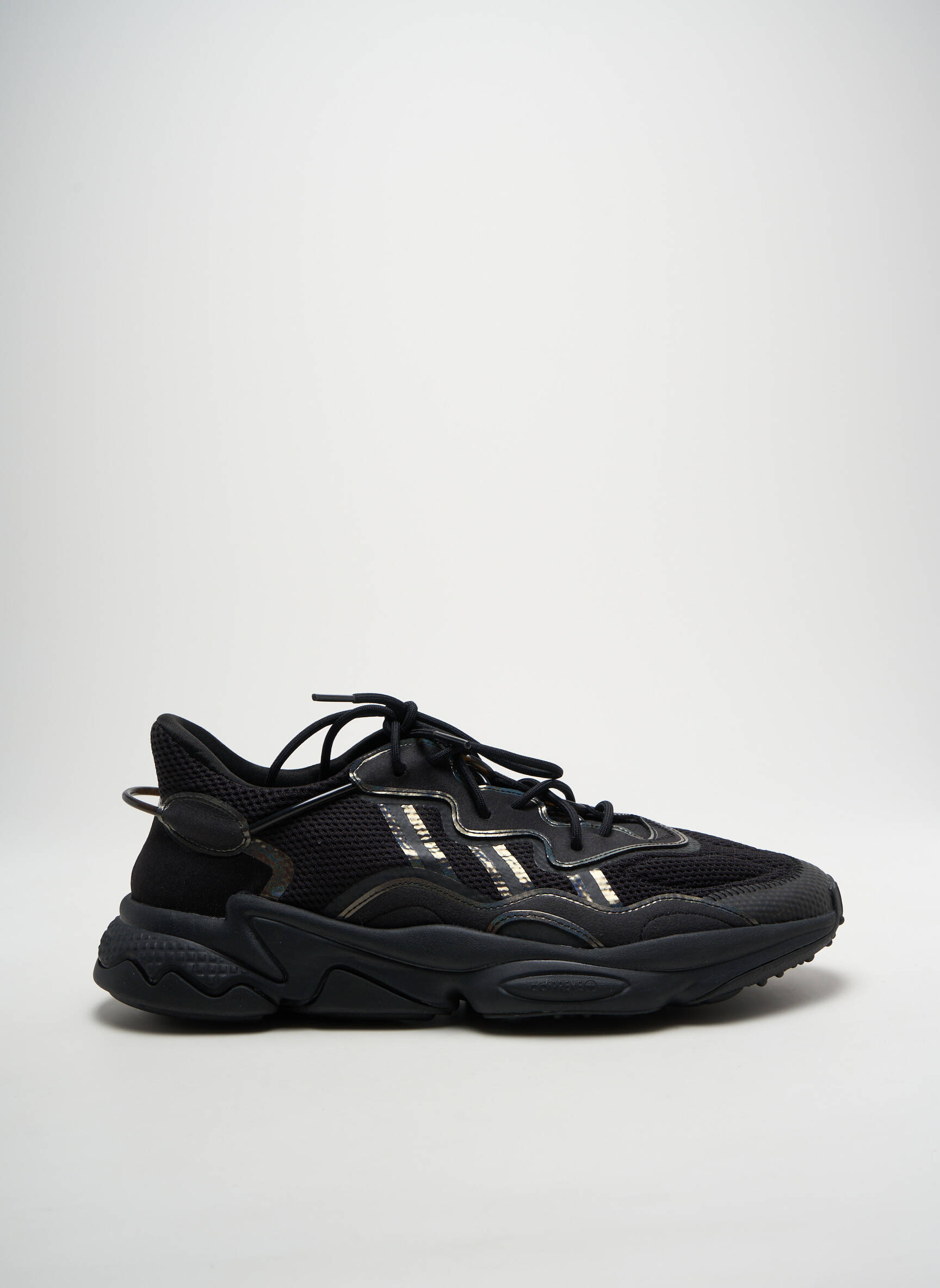 Bėgimo bateliai satino audinys apvalus mygtukas juodas ADIDAS vyras