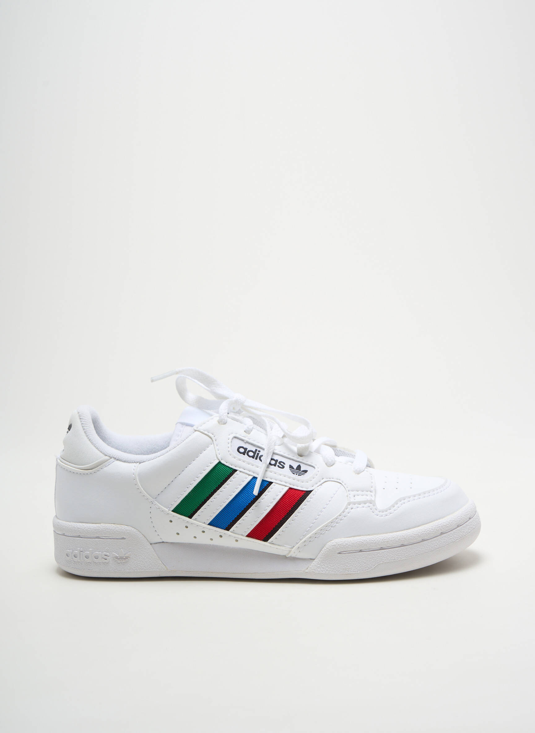 Bėgimo bateliai apvalus mygtukas apvalus mygtukas baltas ADIDAS vaikas