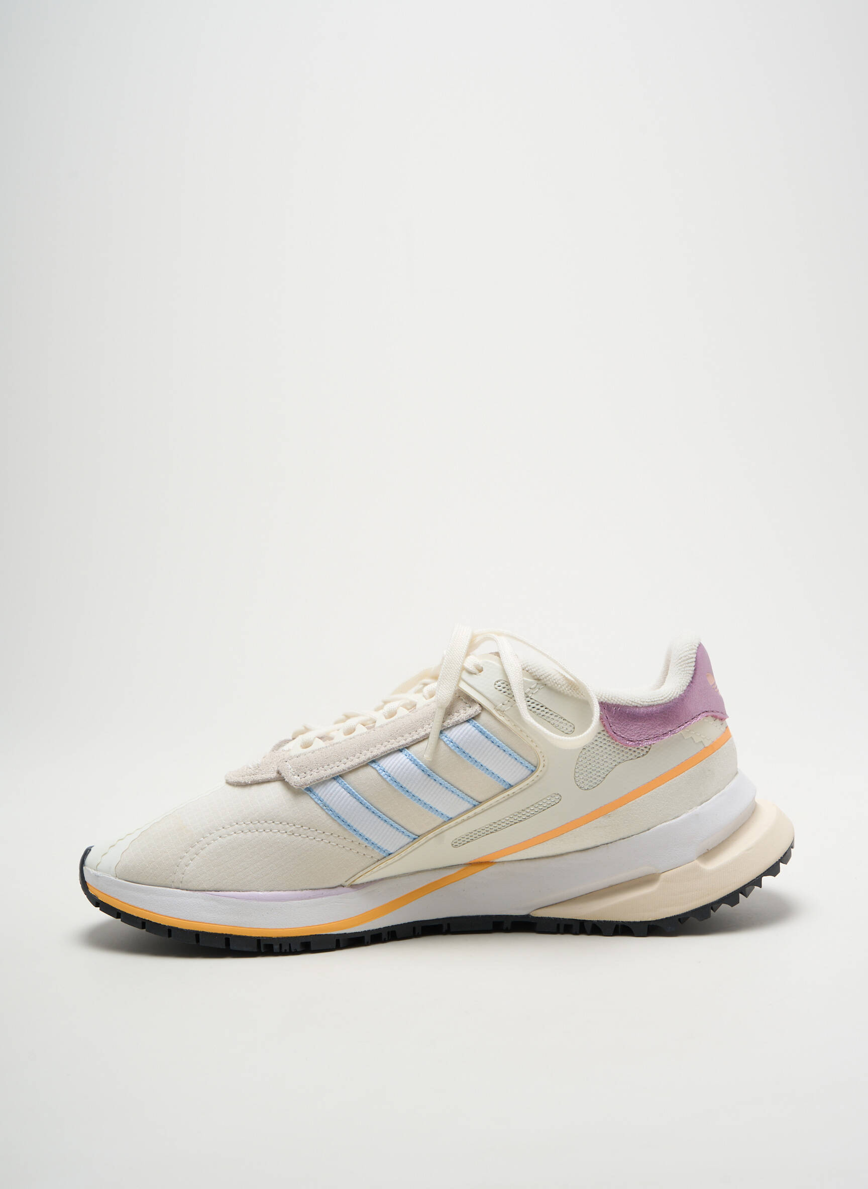Bėgimo bateliai satino audinys plokščias kulnas iki 3 cm bežinis ADIDAS moteris