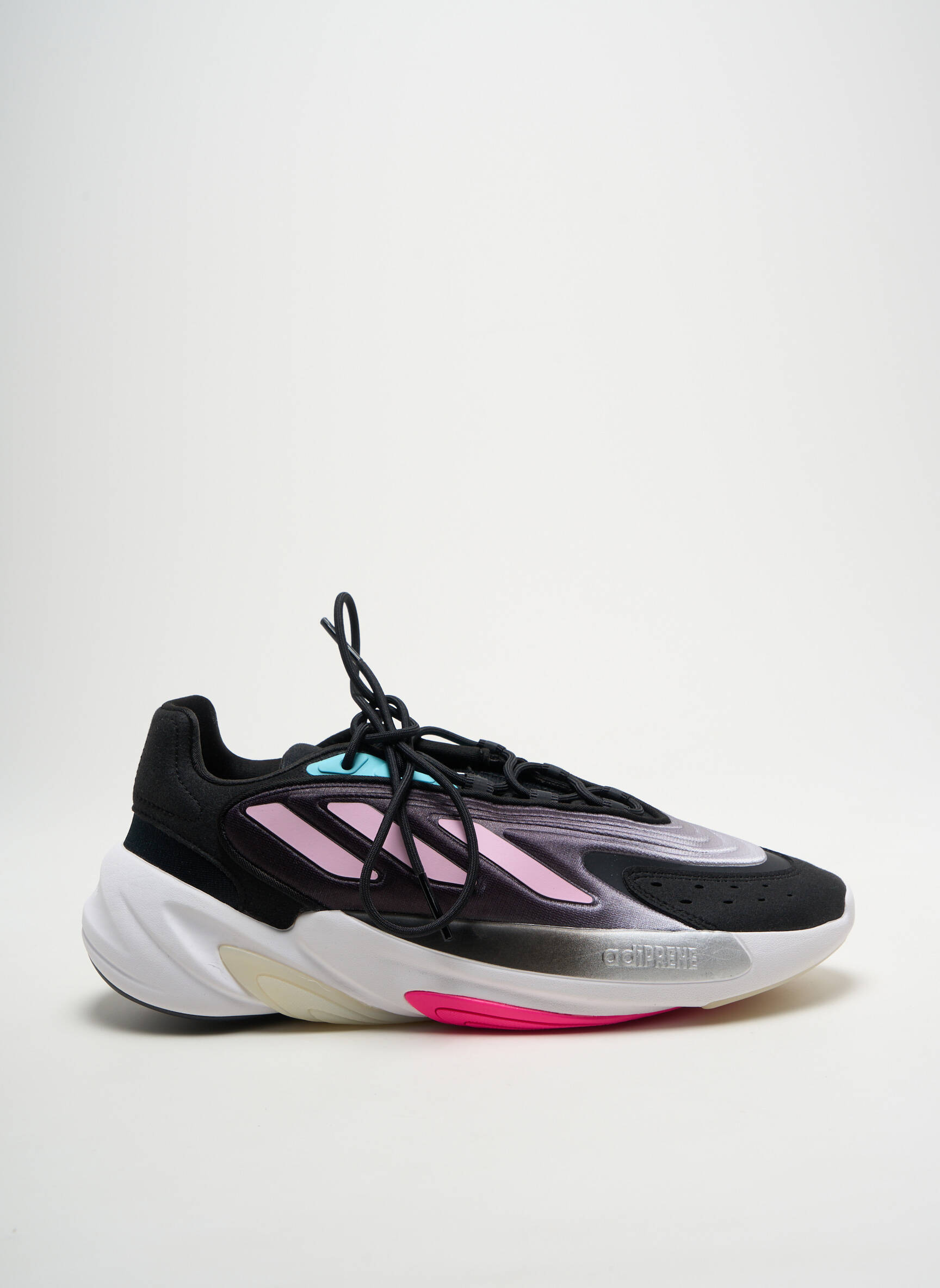 Bėgimo bateliai satino audinys kulnas nuo 4 iki 6 cm juodas ADIDAS moteris