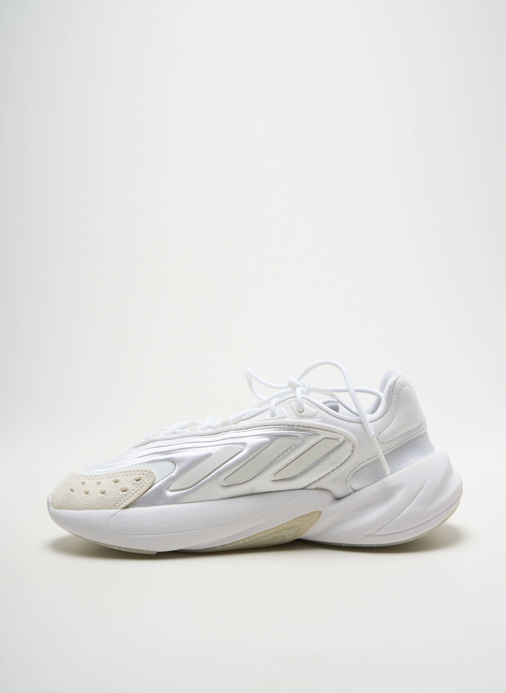 Bėgimo bateliai satino audinys kulnas nuo 4 iki 6 cm baltas ADIDAS moteris