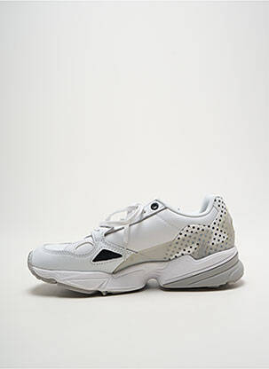 Bėgimo bateliai satino audinys plokščias kulnas iki 3 cm baltas ADIDAS moteris