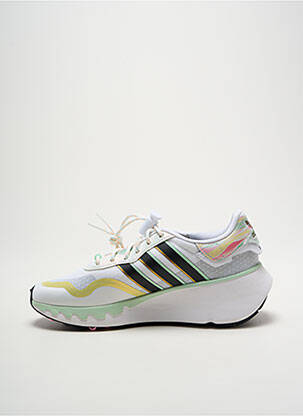 Bėgimo bateliai satino audinys kulnas nuo 4 iki 6 cm baltas ADIDAS moteris