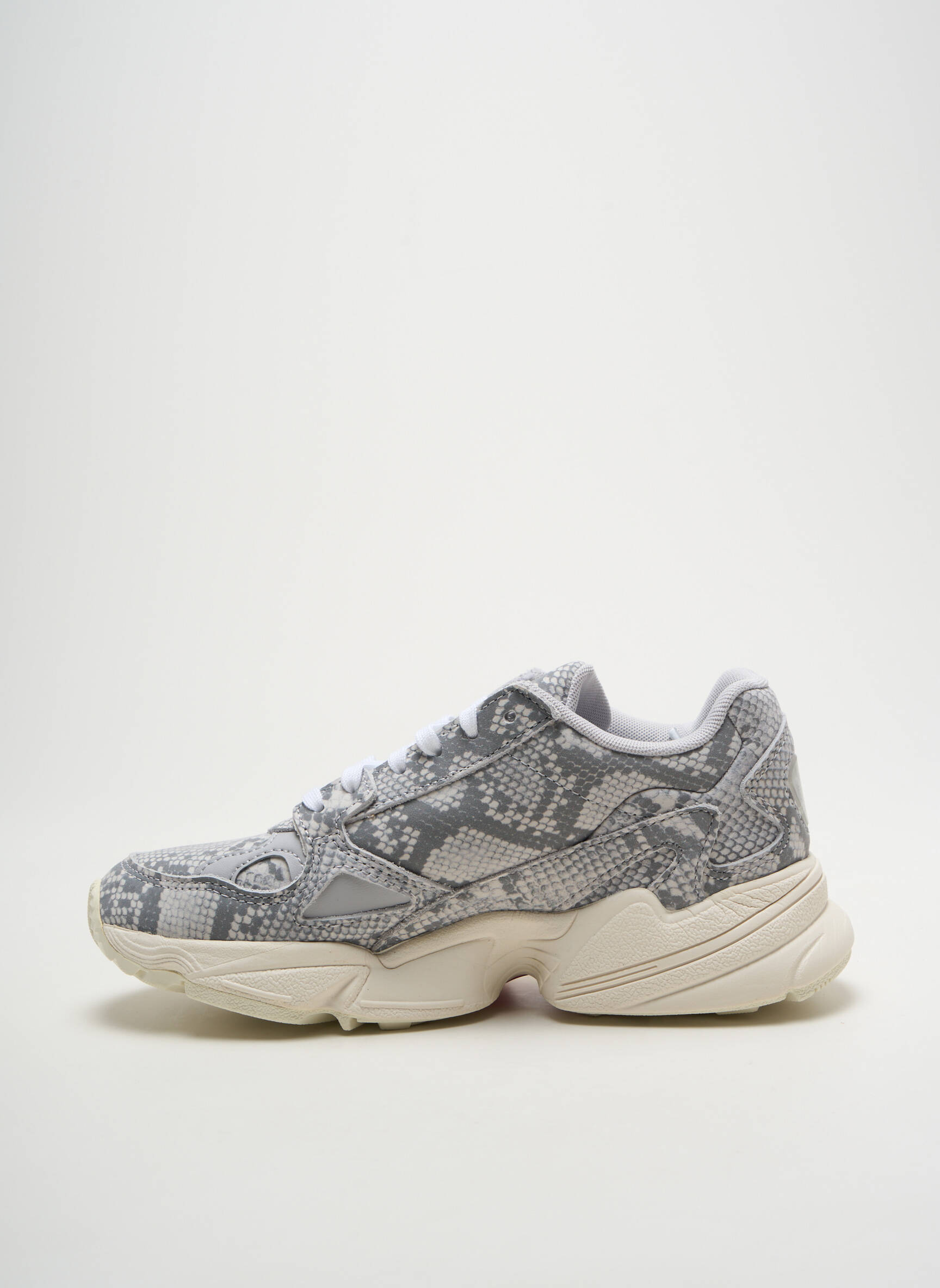 Bėgimo bateliai lygus medžiaga kulnas nuo 4 iki 6 cm pilka ADIDAS moteris
