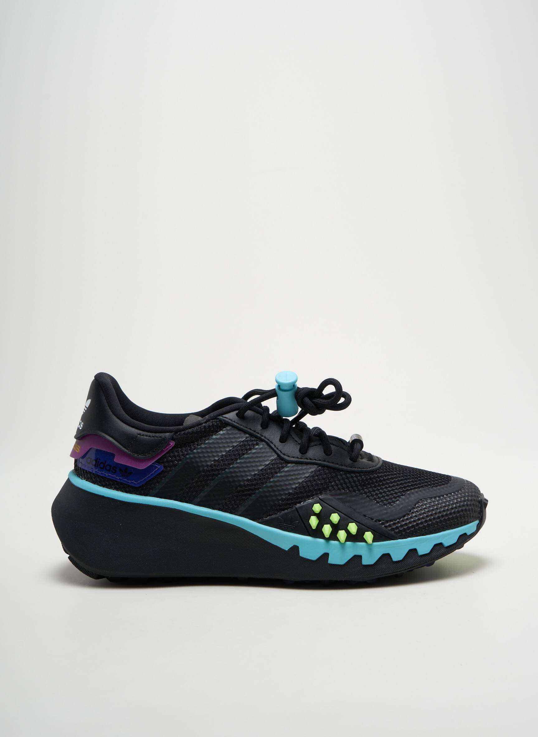 Bėgimo bateliai kompensuotas kulnas kulnas nuo 4 iki 6 cm juodas ADIDAS moteris
