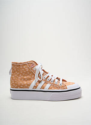 Bėgimo bateliai platforma plokščias kulnas iki 3 cm oranžinė ADIDAS moteris