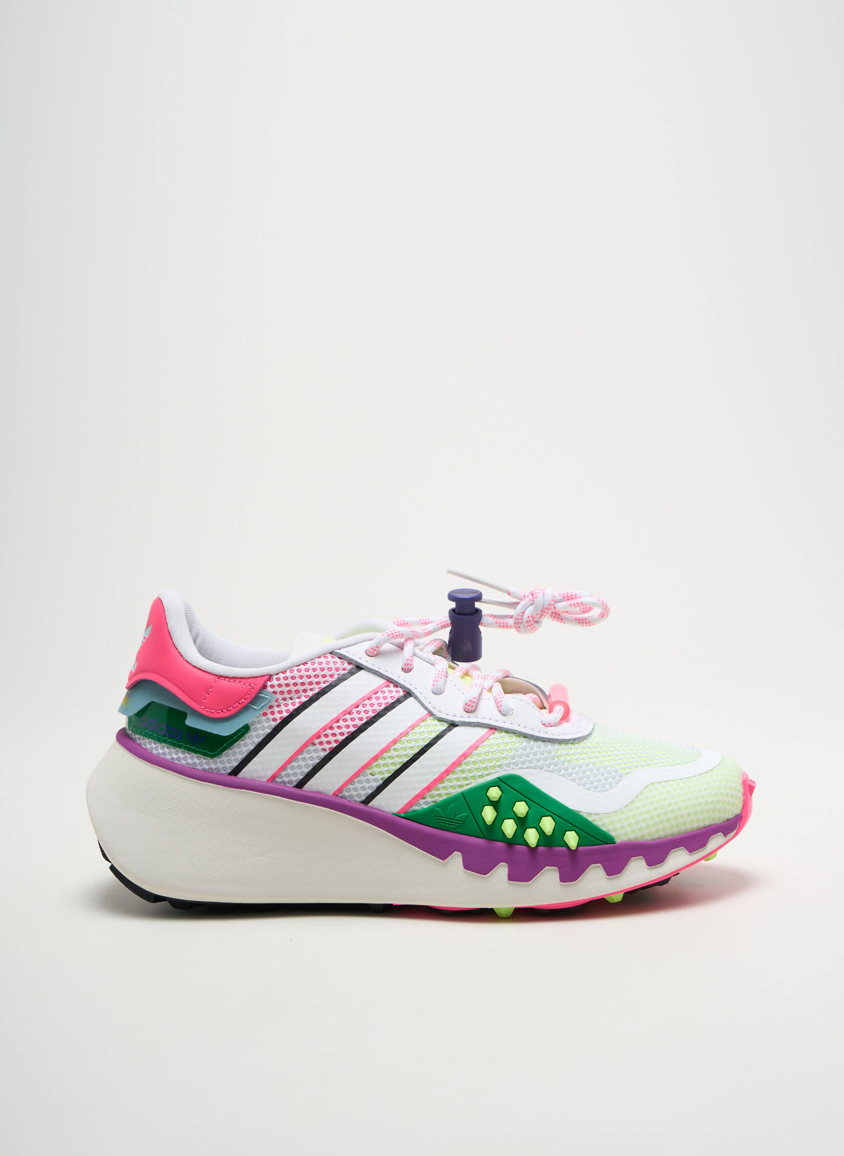 Bėgimo bateliai lygus medžiaga kulnas nuo 4 iki 6 cm rožinė ADIDAS moteris