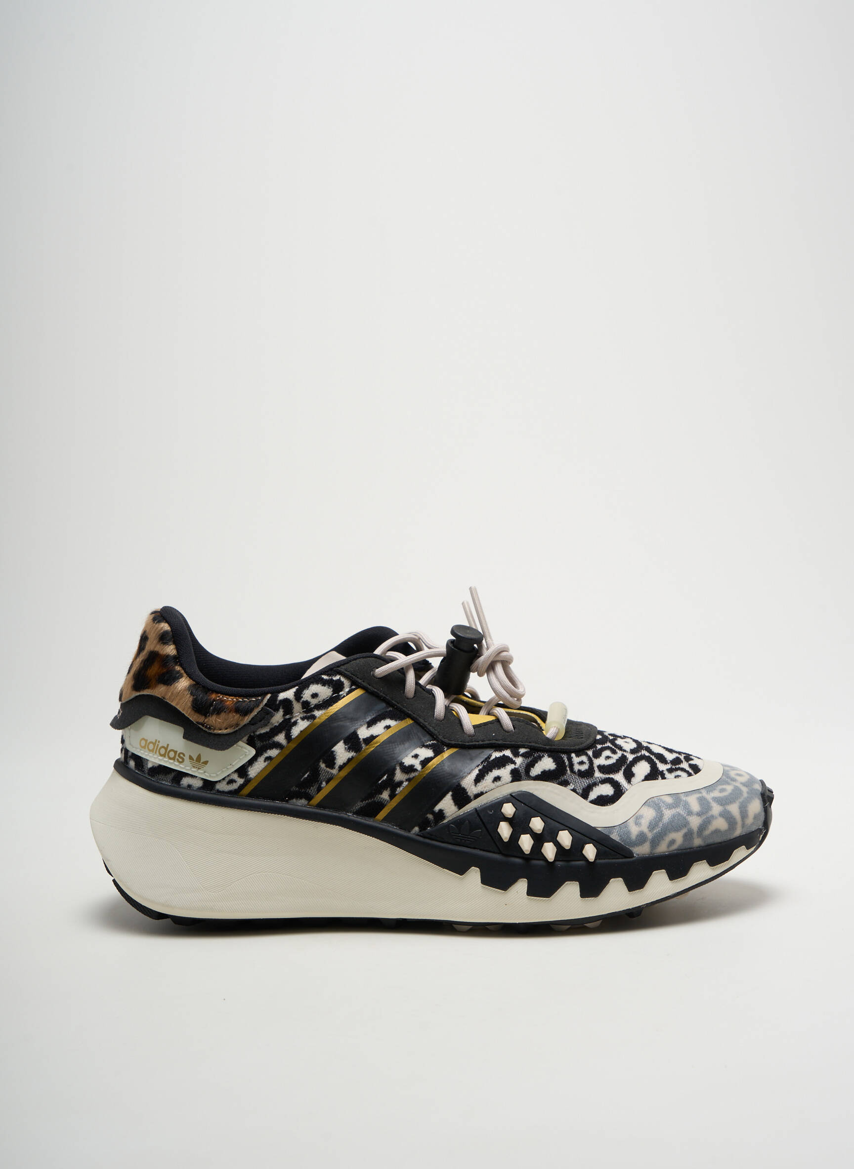 Bėgimo bateliai apvalus mygtukas kulnas nuo 4 iki 6 cm juodas ADIDAS moteris