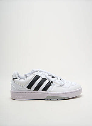 Bėgimo bateliai apvalus mygtukas apvalus mygtukas baltas ADIDAS vaikas