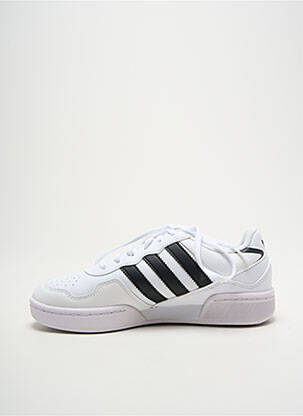 Bėgimo bateliai apvalus mygtukas apvalus mygtukas baltas ADIDAS vaikas