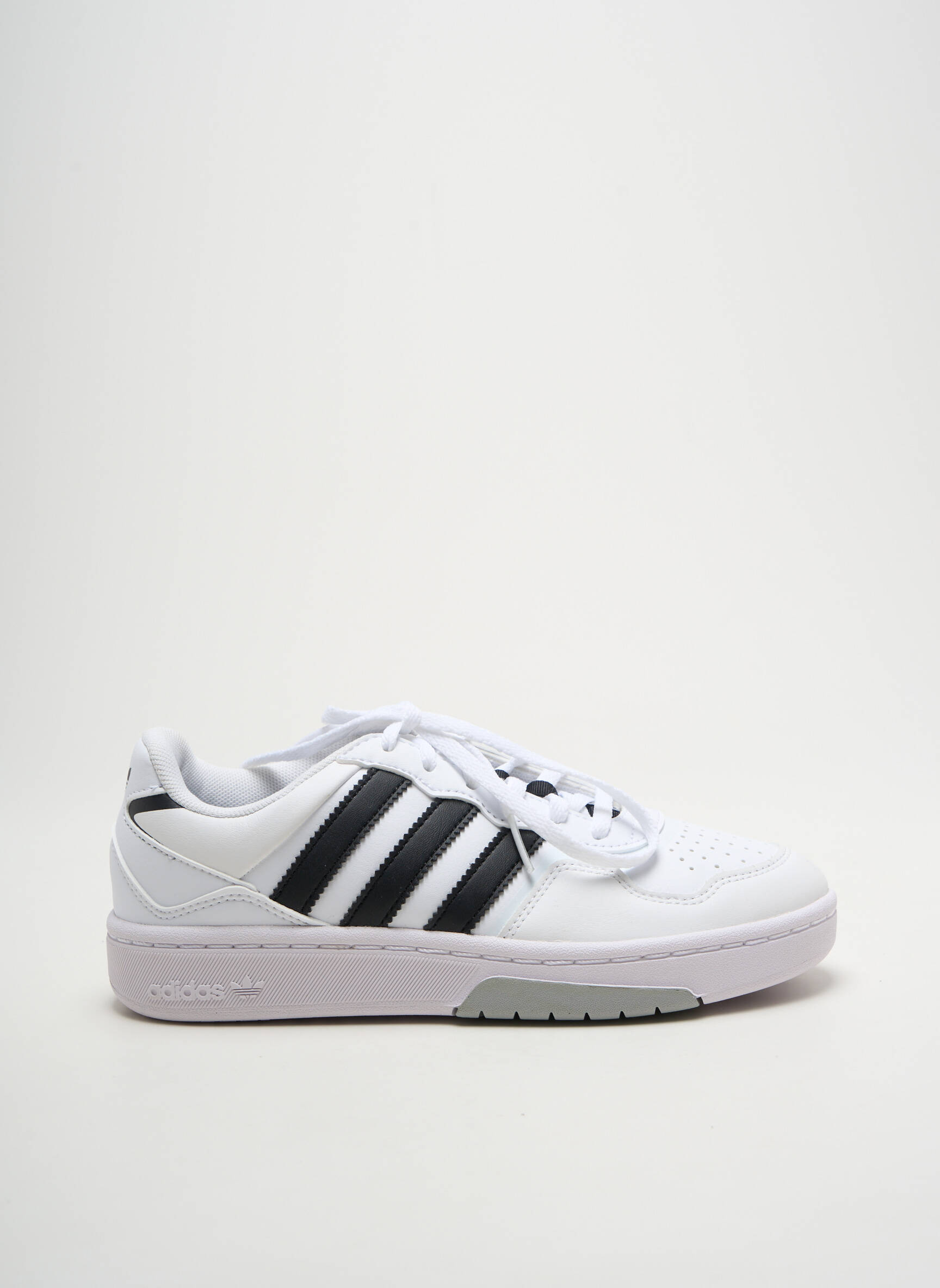 Bėgimo bateliai apvalus mygtukas apvalus mygtukas baltas ADIDAS vaikas