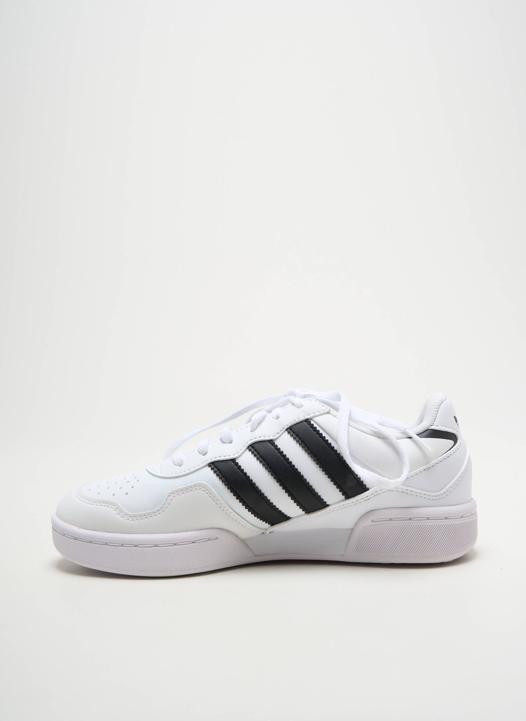 Bėgimo bateliai apvalus mygtukas apvalus mygtukas baltas ADIDAS vaikas