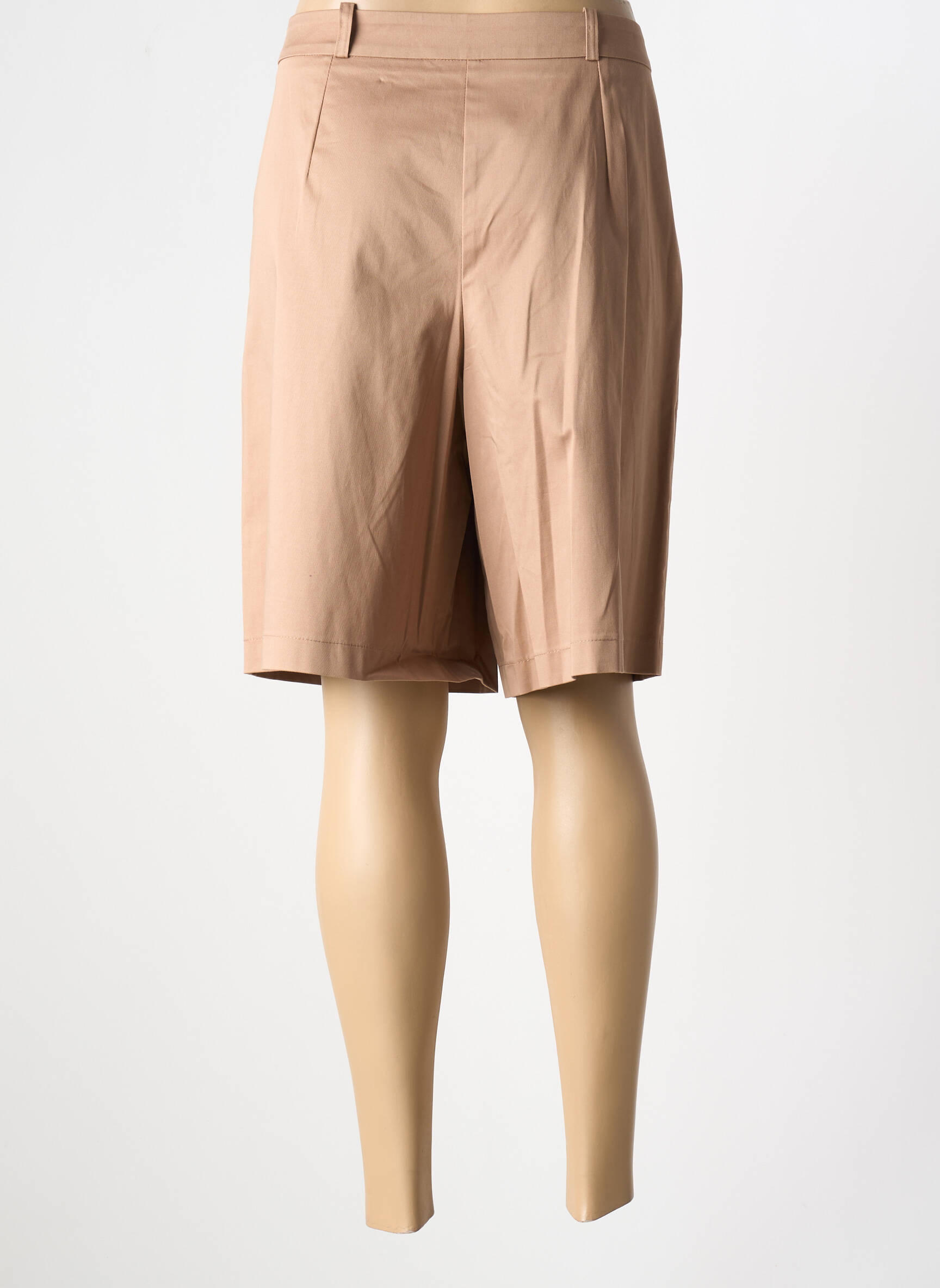 Bermudas popelinos audinys, kuris pasižymi lygiu ir tankiu paviršiumi. normala dydis rudas ESTEL COLLECTION moteris