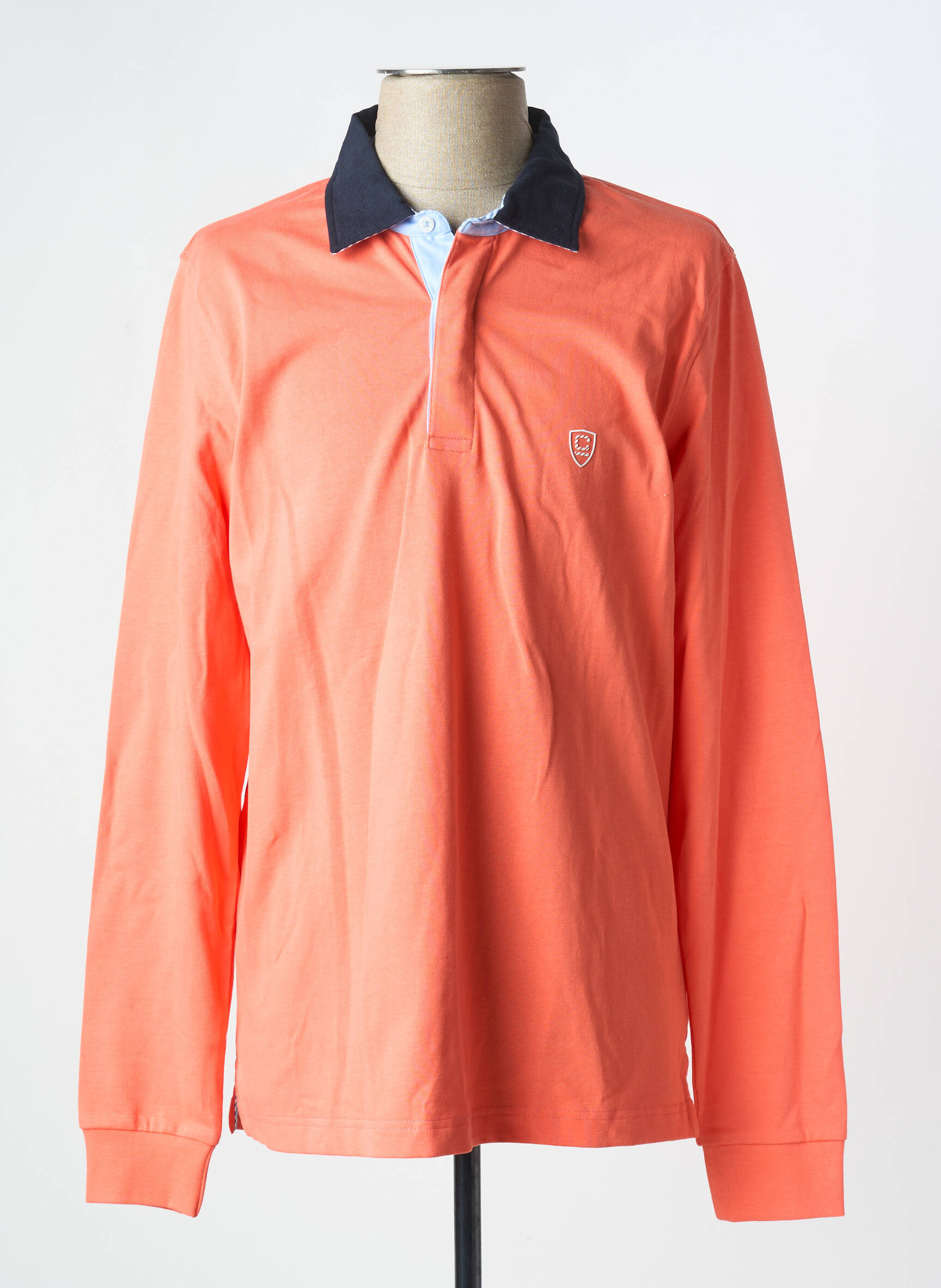 Polo ilgos rankovės ilgos rankovės oranžinė CAMBRIDGE vyras