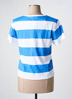 T-marškinys fantazijos raštas trumpas rankovės mėlyna C'EST BEAU LA VIE moteris