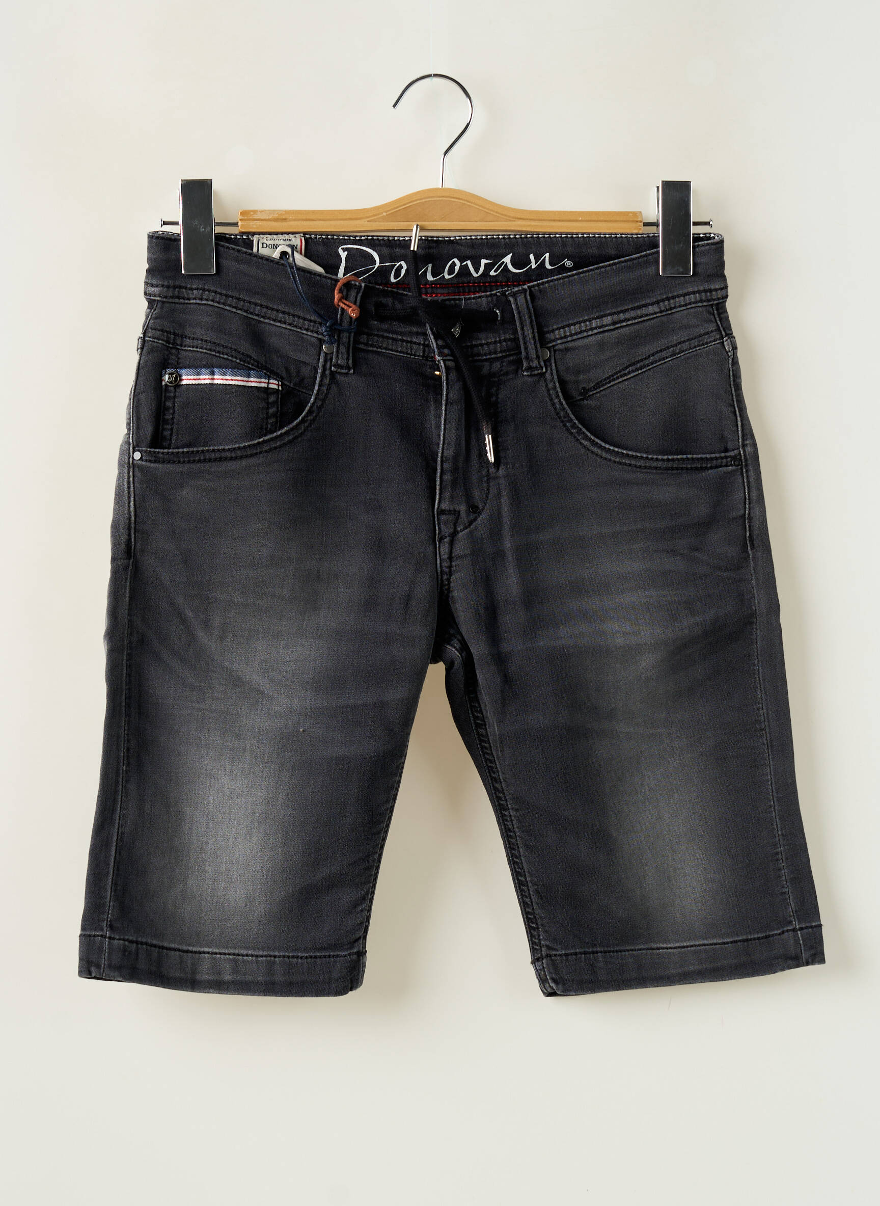 Bermudas denimo audinys juodas DONOVAN vyras