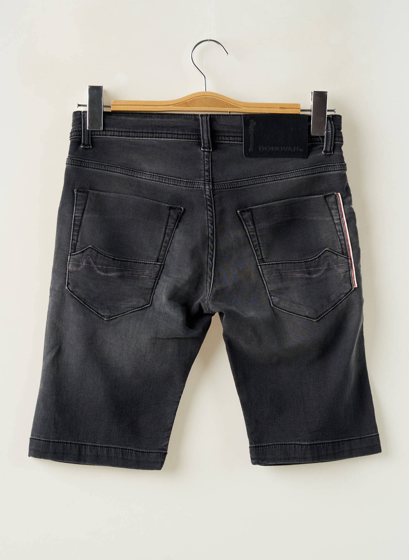 Bermudas denimo audinys juodas DONOVAN vyras