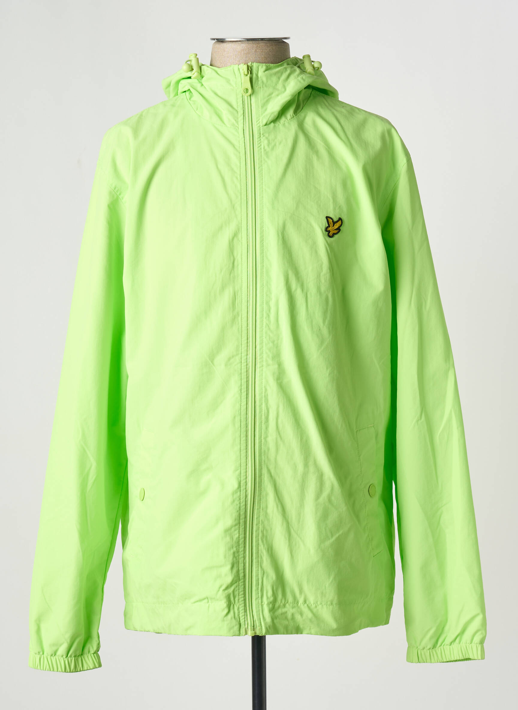 Vėjo nepraleidėjas kišenės su gobtuvu žalias LYLE & SCOTT vyras