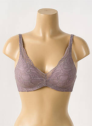 Liemenėlė push-up liemenėlė su aukštu palaikymu push-up liemenėlė su aukštu palaikymu violetinis TRIUMPH moteris