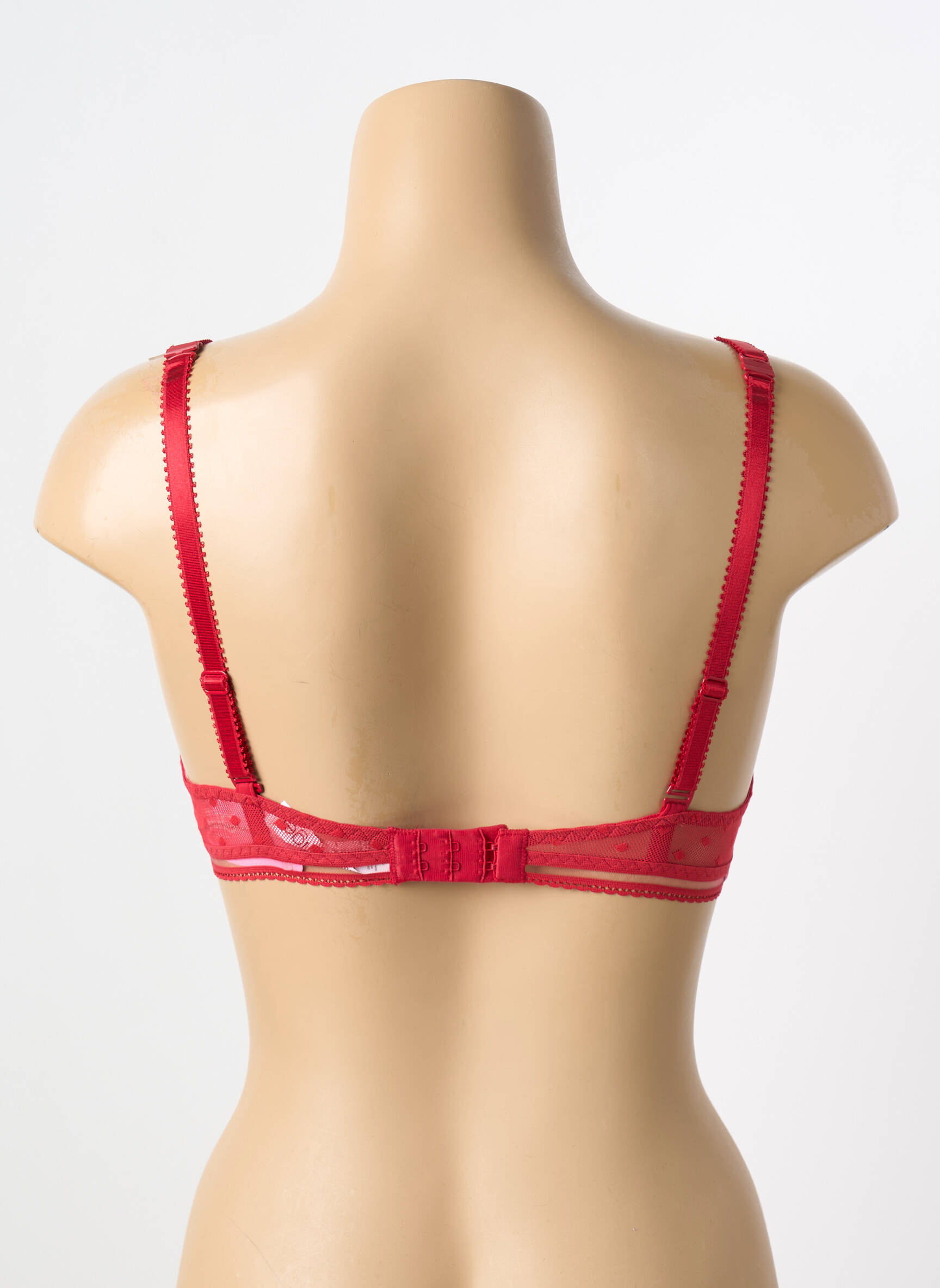 Liemenėlė push-up liemenėlė su aukštu palaikymu push-up liemenėlė su aukštu palaikymu raudona ANTIGEL moteris