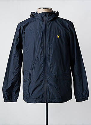 Vėjo nepraleidėjas kišenės su gobtuvu mėlyna LYLE & SCOTT vyras