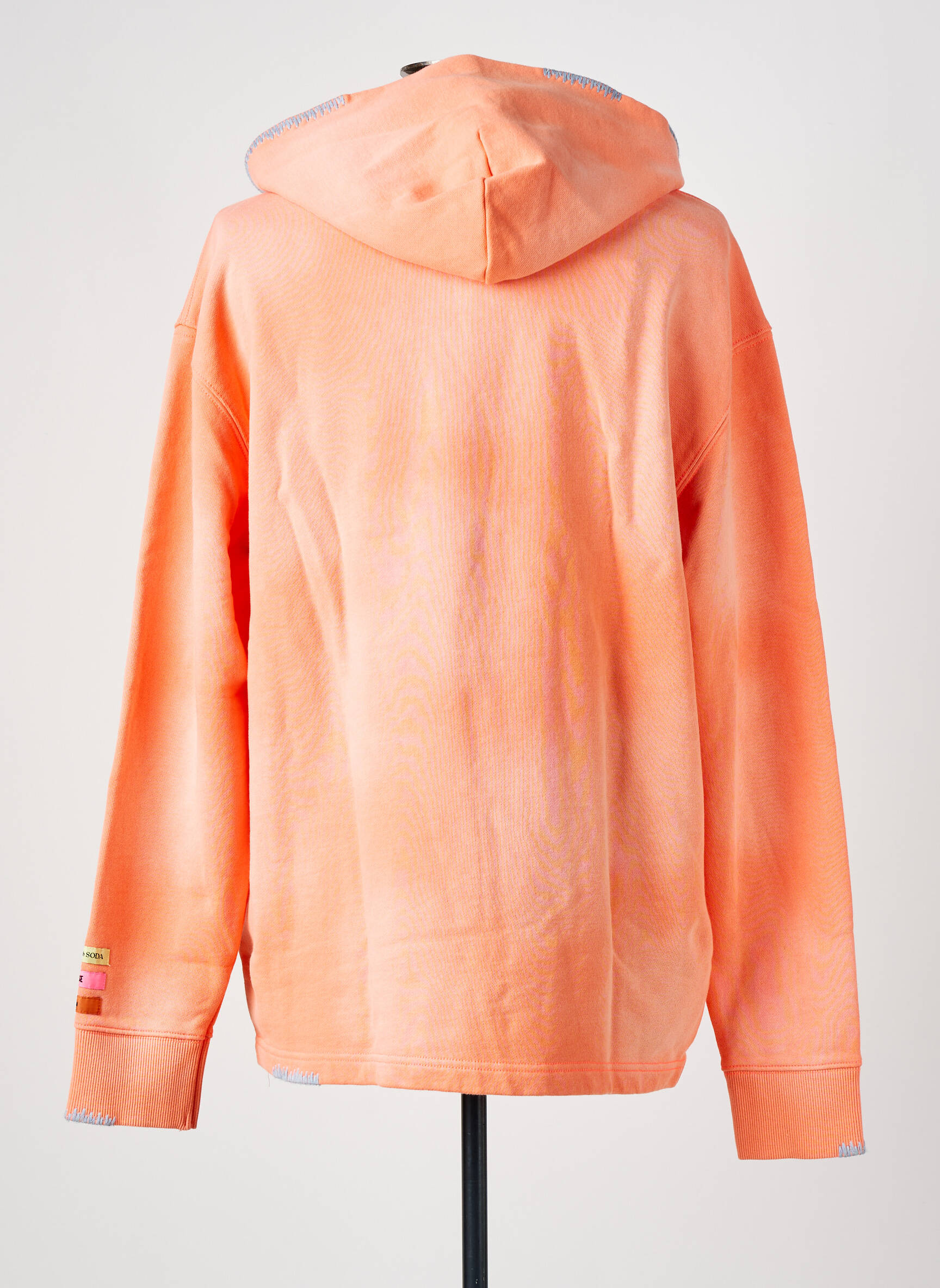 Kapišonas siuvinėjimas ilgos rankovės oranžinė SCOTCH & SODA vyras