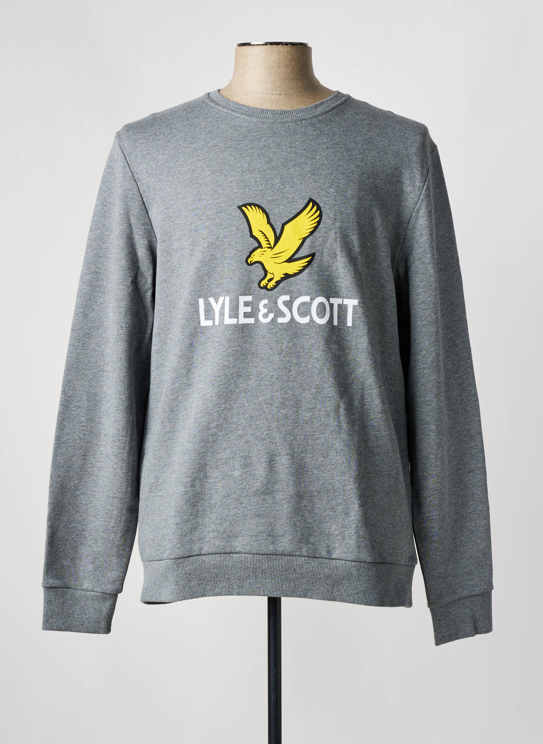 Mikroskopas pusiau nepralaidus tinklas ilgos rankovės pilka LYLE & SCOTT vyras