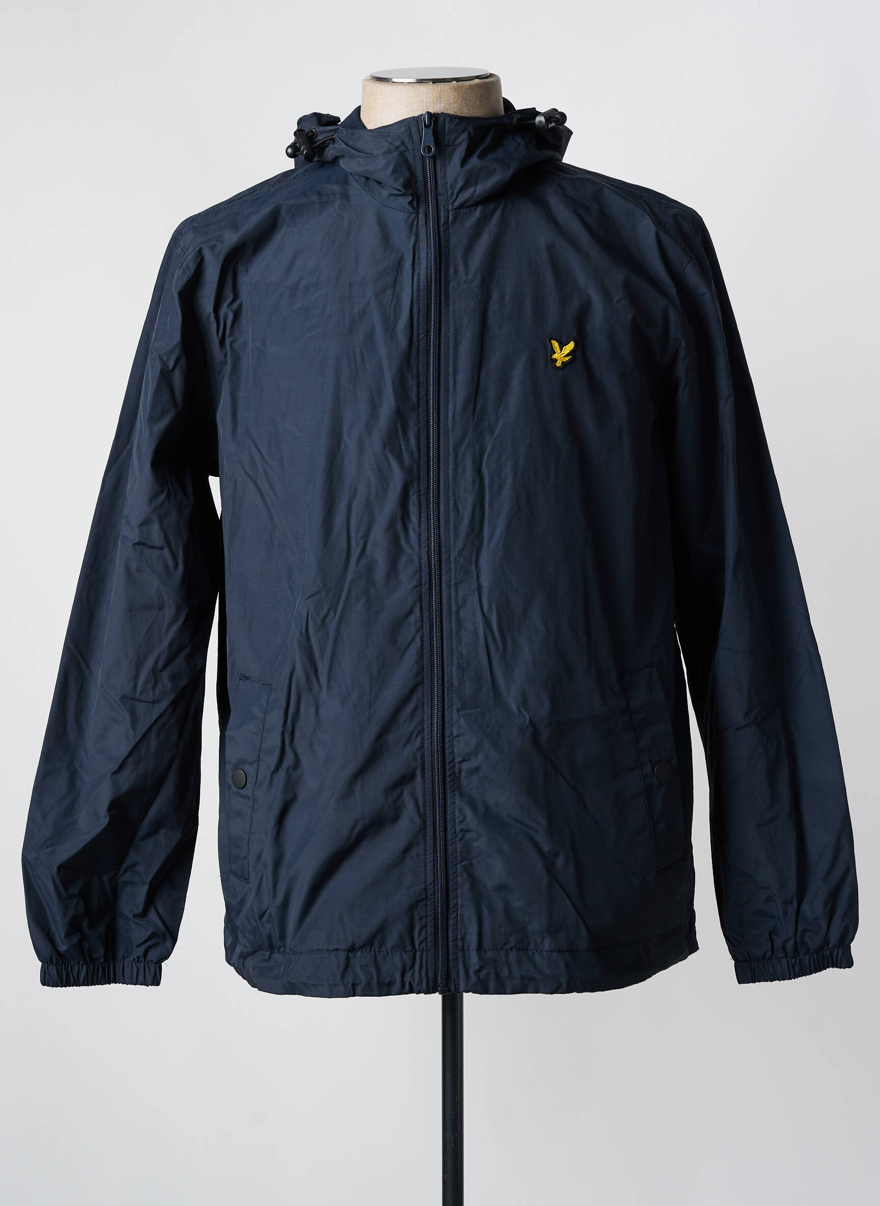 Vėjo nepraleidėjas kišenės su gobtuvu mėlyna LYLE & SCOTT vyras